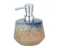 WENKO Seifenspender Palace - Flüssigseifen-Spender, Spülmittel-Spender Fassungsvermögen: 0,40 l, Keramik, 10,5 x 13 x 10,5 cm, Mehrfarbig