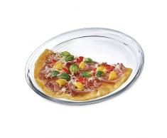Bohemia Cristal 093 006 152 SIMAX Ø 32 cm aus hitzebeständigem Borosilikatglas Pizzateller, Glas, klar, 32 x 32 x 1.5 cm