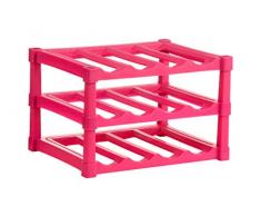 Premier Housewares 0806541 Weinregal, 12 Flaschen, hot pink