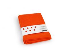 EKOBO 68944 Gästetuch, Bio Baumwolle, Persimmon, 30 x 50 cm, 2-Einheiten