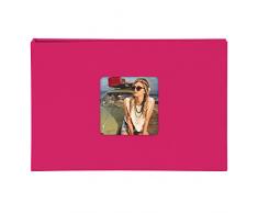 Goldbuch 17 997 - Foto Einsteckalbum Living Magenta Sapphire, Fotoalbum für 40 Fotos im Format 10 x 15 cm, Memoalbum mit Bildausschnitt, Fotobuch mit Einband in Leinenoptik, Album zum Einstecken