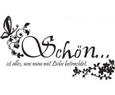 INDIGOS 4051719342161 Wandtattoo, Vinyl, schwarz, 60 x 10 x 10 cm