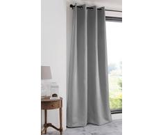 Lovely Casa r41840005 Notte Vorhang Blickdicht Polyester Grau 180 x 135 cm
