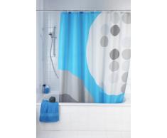 WENKO 20057100 Anti-Schimmel Duschvorhang Artdeco - Anti-Bakteriell, waschbar, mit 12 Duschvorhangringen, 100 % Polyester, Mehrfarbig