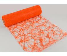 Tischband ORANGE Struktur-TischlÃ¤ufer 25m - individuell zuschneidbar - Breite: