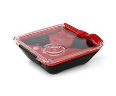 Black + Blum Appetit Lunchbox, Schwarz / Rot
