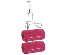 mDesign Handtuchhalter ohne Bohren - die Badablage für 3 große Handttücher - auch als Badetuchhalter