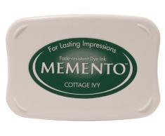 Tsukineko Memento Stempelkissen Cottage Efeu, Synthetic Material, Gruen, 9.9 x 6.6 x 1.8 cm