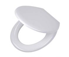 Tiger Toilettensitz Pasadena mit Absenkautomatik und Easy-Clean-Funktion, Farbe: Weiß, Edelstahlbefestigung, 45 x 37.3 x 5.7 cm