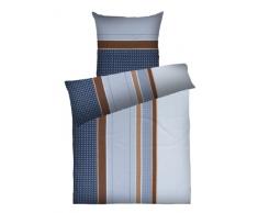 Dyckhoff 3087272100 Heidi Weichfrottierbettwäsche RV 155/220cm und 80/80 cm Kissen, grau