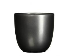 Mica decorations Tusca Übertopf Keramik für Indoor, anthrazit, 31 x 31 x 28,5 cm