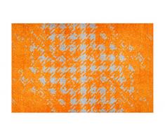 LifeStyle-Mat Designer Fussmatte Haustür – Fussmatten rutschfest und waschbar – Schmutzfangmatte/Fussabstreifer – ORANGE 50x75cm