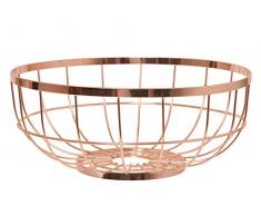 PT Present Time - Obstkorb, Brotkorb, Fruchtkorb, Obstschale - Kupfer - PT3018CO