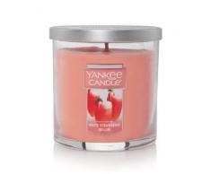 YANKEE CANDLE Duftkerze in großem Glas weiße Erdbeere, Bellini Small Tumbler Rose