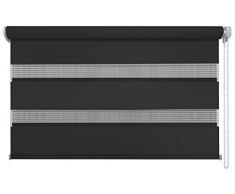 mydeco® 60x160 cm [BxH] in anthrazit (bis schwarz) - Doppelrollo ohne bohren, Duorollo -Klemmfix Rollo incl. Klemmträger - Sonnenschutz, Sichtschutz für Fenster