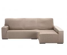 Martina Home Sofaüberwurf Chaiselongue, elastisch, Nairobi, Elfenbeinfarben, rechts, 240-280 cm