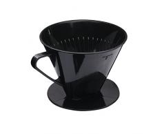 Westmark Kaffeefilter/Filterhalter, Für bis zu 2 Tassen Kaffee, Filtergröße 2, Kunststoff, Two, Schwarz, 24422261