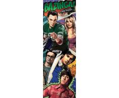 GB Eye Limited Gb Eye Ltd Türposter 53 x 158 cm, Holz, The Big Bang Theory Comic Tür-Poster