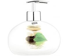 MSV Bad Serie Java Lingga Seifenspender Keramik Weiß Grün