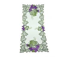 Bellanda Tischläufer, Polyester, weiß, 40x85