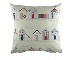 Evans Lichfield LC023 Kissen Strandhütten, 43,2 x 43,2 cm, Blau