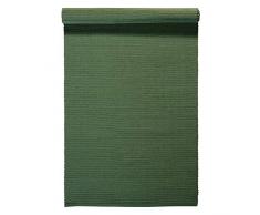 LINUM UNI Läufer, Baumwolle, Olivgrün, 45 x 150 cm