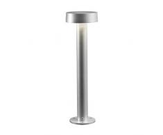 Konstsmide Pesaro 7910-310 Sockelleuchte LED / B: 13cm T: 13cm H: 50cm / IP44 / Aluminium / silbergrau