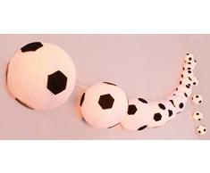 CREATIVECOTTON LED Lichterkette mit 20 Cotton Balls inkl. Timer und Dimmer (Fußbälle)