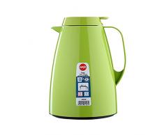 Emsa 508361 Isolierkanne, Thermoskanne, 1l Füllvolumen, Kaffeekanne, Quick Tip Verschluss, Basic in hellgrü