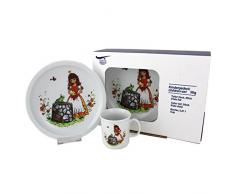 Triptis-Porzellan Froschkönig Kindergedeck, 3 teilig Kindergeschirr