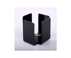 Faberplast Plast Serviettenhalter 12x12 cm Schwarz