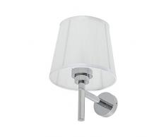 Tiger LED Badezimmerleuchte Castor, Metall / Stoff, Chrom, 16 x 19.5 x 23.8 cm, 3000K ( Warmweiß ), IP44