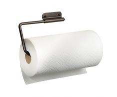 InterDesign Rondo Küchenrollenhalter | schwenkbarer Papierrollenhalter mit Drehgelenk | Wandrollenhalter für 1 Rolle Küchenkrepp | Metall bronze