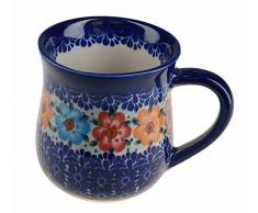 BCV klassische handbemalte bunzlauer keramik becher V= 300 ml, Dekor 053-U-004