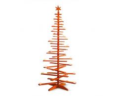 Philippi Lucia Weihnachtsbaum Teelichthalter Orange 134 x 45-66 cm