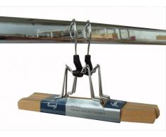 H & L Russel Ltd Hosenspanner mit Filz, 2er-Set, matt, 25 cm