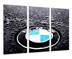 Wandbild - BMW Logo, BMW Symbol, Autos, Motorräder, 97 x 62 cm, Holzdruck - XXL Format - Kunstdruck, ref.26472