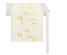 APELT Tischläufer, 75% Polyester/25% Viskose, Gelb, 48x140