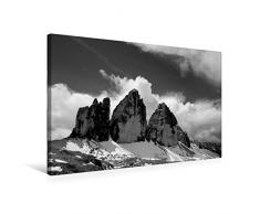 Calvendo Premium Textil-Leinwand 75 cm x 50 cm quer, Naturpark DREI Zinnen | Wandbild, Bild auf Keilrahmen, Fertigbild auf echter Leinwand, Leinwanddruck: DREI Zinnen, Dolomiten Natur Natur