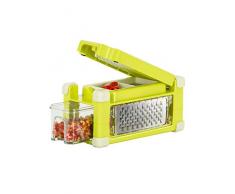 Genius Nicer Dicer Magic Cube Gourmet | 9 Teile | Alles-Schneider | Obst- und Gemüseschneider