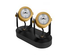Osram Vintage Edition 1906, Decospot Double, Gold, Wand- und Deckenleuchte, IP20, inklusive Leuchtmittel, Aluminiumgehäuse
