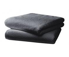 Fleuresse Frottier Duschtuch, 2-er Pack, anthrazit, 70 x 140 cm