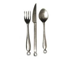 Rayher - 7869648 - Metall-AnhÃ¤nger Besteck , 5,5-6,5 cm, Blisterbox 3