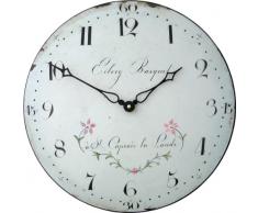 Roger Lascelles Wanduhr, Design Frankreich/Blumen