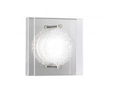 WOFI Wandleuchte, Metall, Integriert, 5.5 W, Chrom, 11.5 x 11.5 x 5 cm
