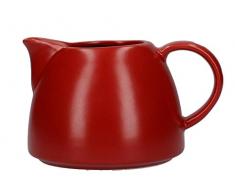 LA CAFETIÈRE Barcelona Milchkännchen, 380 ml, Keramik, rot, 11 x 11 x 8 cm