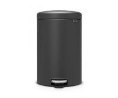 Brabantia newIcon Treteimer 20 L Sense of Luxury, Edelstahl, mineral infinite grau, 20 Liter