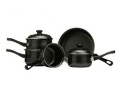 Premier Housewares 5-teiliges Topfset, schwarz