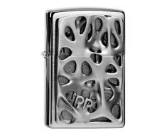 Zippo 2004313 Voronoi Feuerzeug, Messing, Silber, one Size