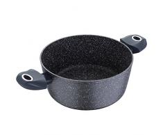 Bergner Orion Kochtopf, geschmiedetes Aluminium, Grau, 28 cm